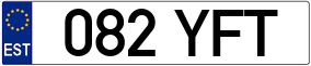 Trailer License Plate